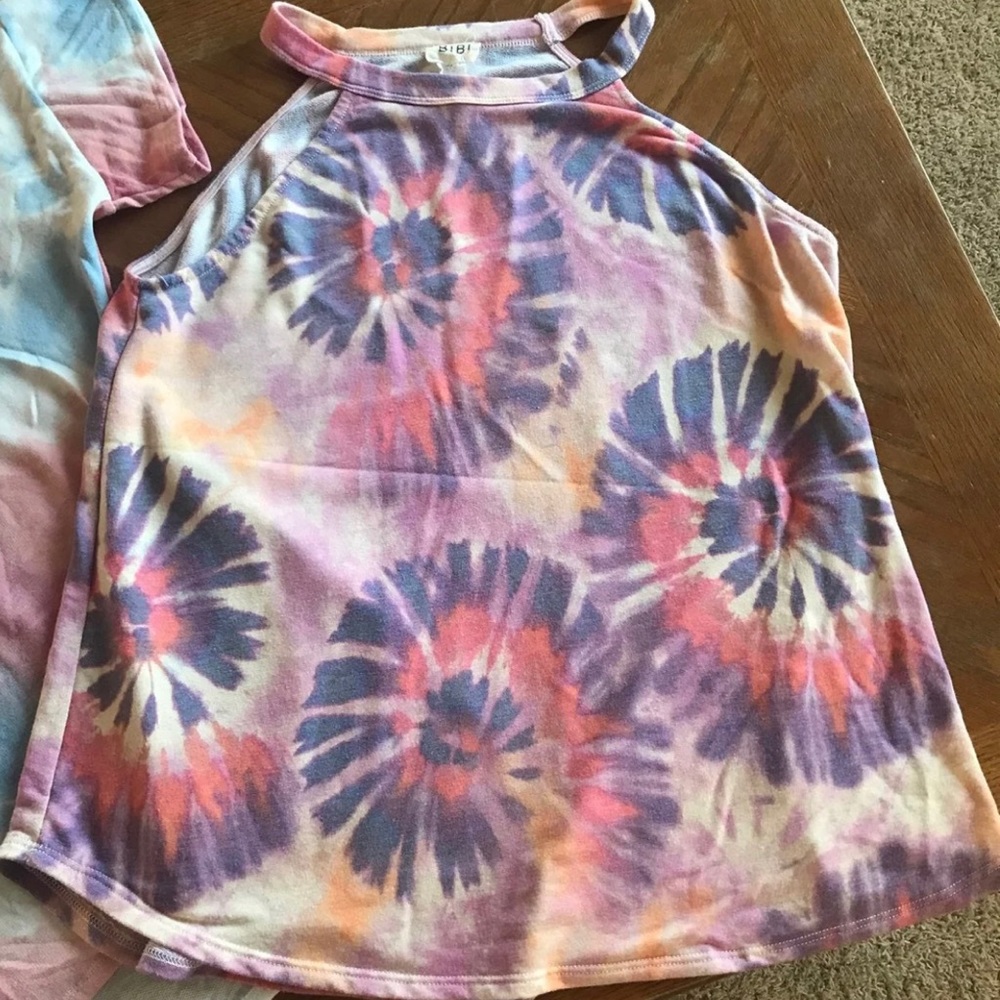 BiBi tie dyed tank top